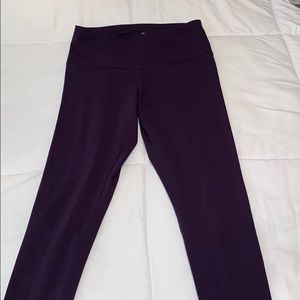 Dark purple full length leggings size Small